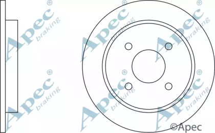 Тормозной диск APEC braking DSK607