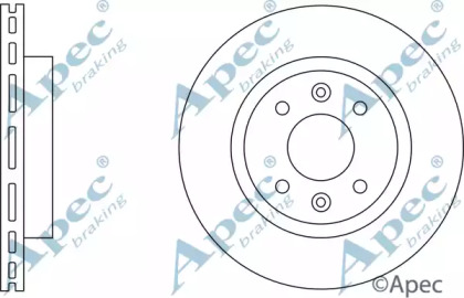 Тормозной диск APEC braking DSK614