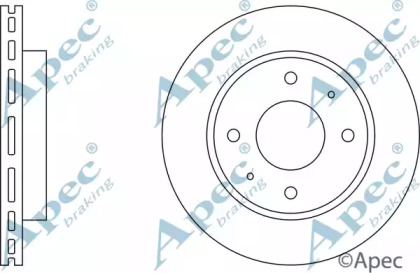 Тормозной диск APEC braking DSK615