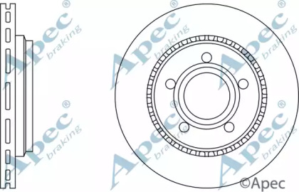 Тормозной диск APEC braking DSK616