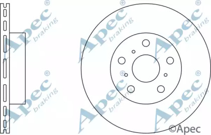 Тормозной диск APEC braking DSK622