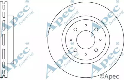 Тормозной диск APEC braking DSK625