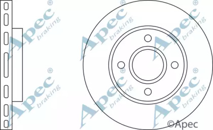 Тормозной диск APEC braking DSK634