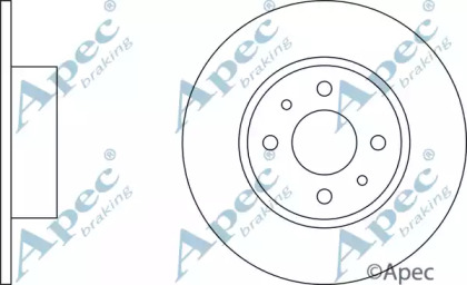 Тормозной диск APEC braking DSK637