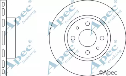 Тормозной диск APEC braking DSK639