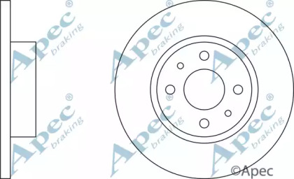 Тормозной диск APEC braking DSK643