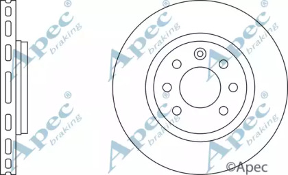 Тормозной диск APEC braking DSK646