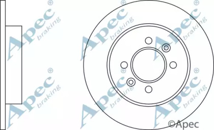 Тормозной диск APEC braking DSK647