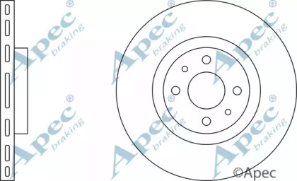 Тормозной диск APEC braking DSK651