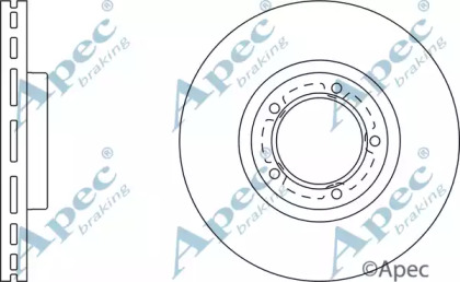 Тормозной диск APEC braking DSK656