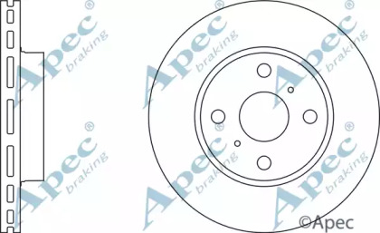 Тормозной диск APEC braking DSK657