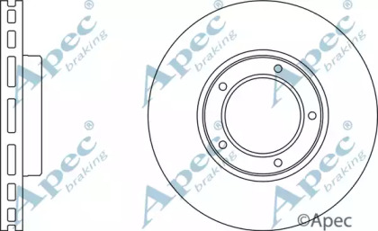 Тормозной диск APEC braking DSK658