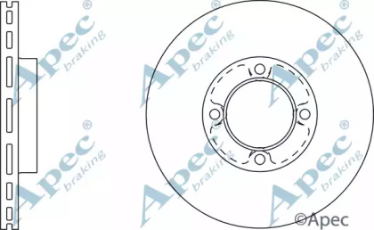 Тормозной диск APEC braking DSK659