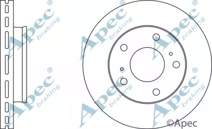 Тормозной диск APEC braking DSK664