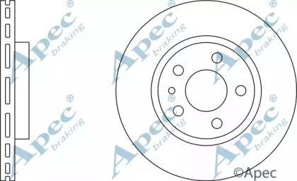 Тормозной диск APEC braking DSK666