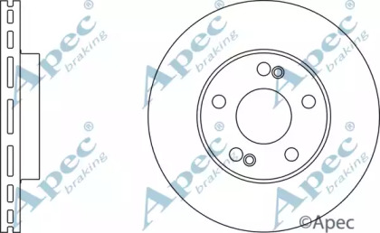 Тормозной диск APEC braking DSK669