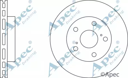 Тормозной диск APEC braking DSK674