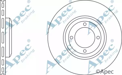 Тормозной диск APEC braking DSK675