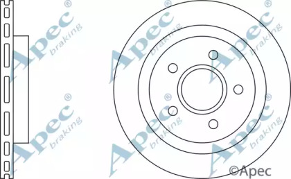 Тормозной диск APEC braking DSK676