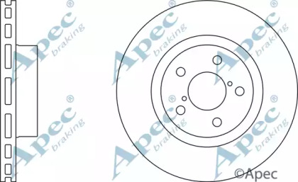 Тормозной диск APEC braking DSK683