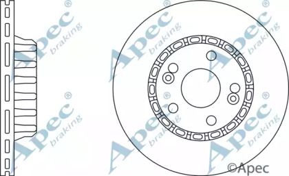 Тормозной диск APEC braking DSK687