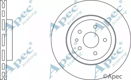 Тормозной диск APEC braking DSK691