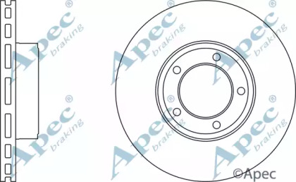 Тормозной диск APEC braking DSK695