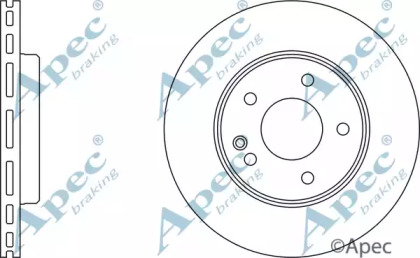 Тормозной диск APEC braking DSK697