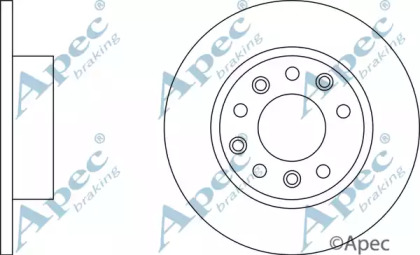 Тормозной диск APEC braking DSK700