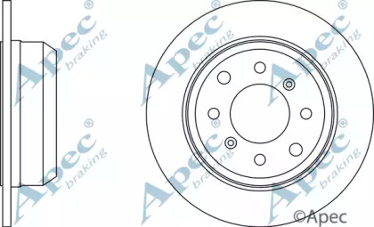 Тормозной диск APEC braking DSK708