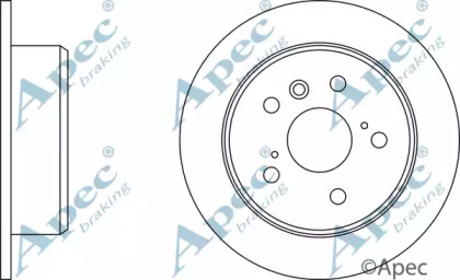 Тормозной диск APEC braking DSK711