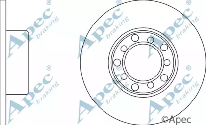 Тормозной диск APEC braking DSK715