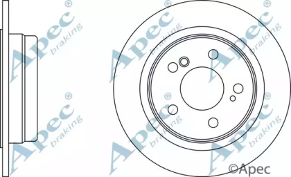 Тормозной диск APEC braking DSK718