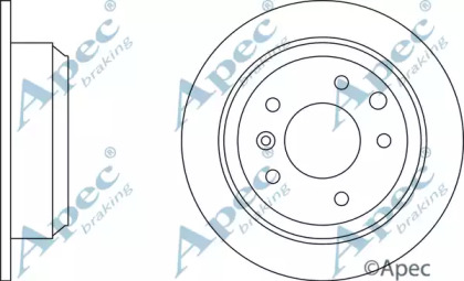 Тормозной диск APEC braking DSK719