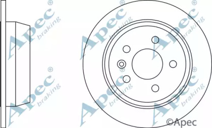 Тормозной диск APEC braking DSK721