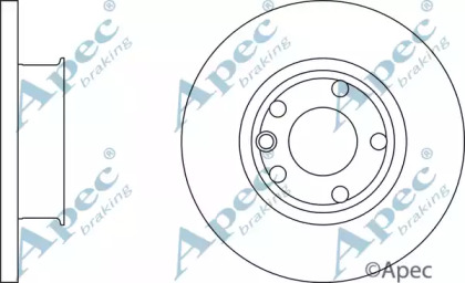 Тормозной диск APEC braking DSK722