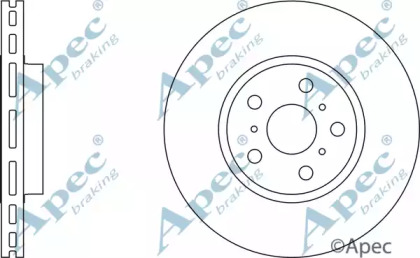 Тормозной диск APEC braking DSK729