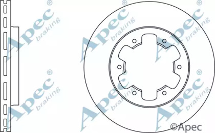 Тормозной диск APEC braking DSK732