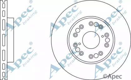 Тормозной диск APEC braking DSK738