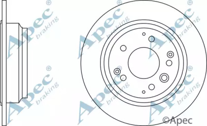 Тормозной диск APEC braking DSK739