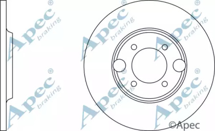 Тормозной диск APEC braking DSK740