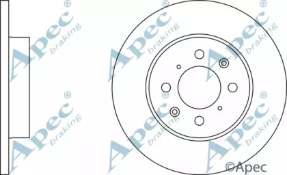 Тормозной диск APEC braking DSK741