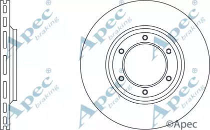 Тормозной диск APEC braking DSK742