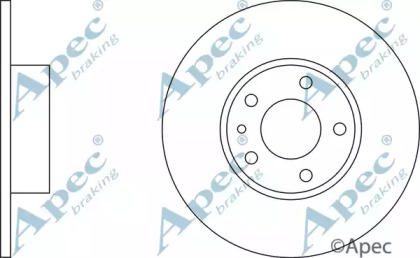 Тормозной диск APEC braking DSK743