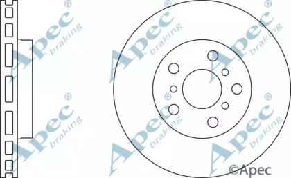 Тормозной диск APEC braking DSK748