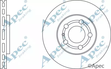 Тормозной диск APEC braking DSK750