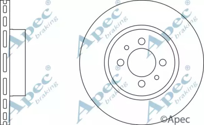 Тормозной диск APEC braking DSK751