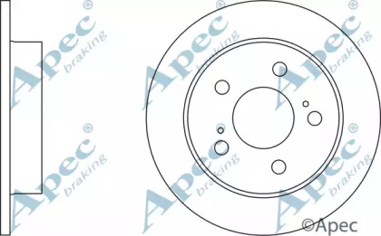 Тормозной диск APEC braking DSK752