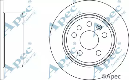 Тормозной диск APEC braking DSK765