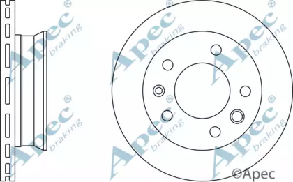 Тормозной диск APEC braking DSK771